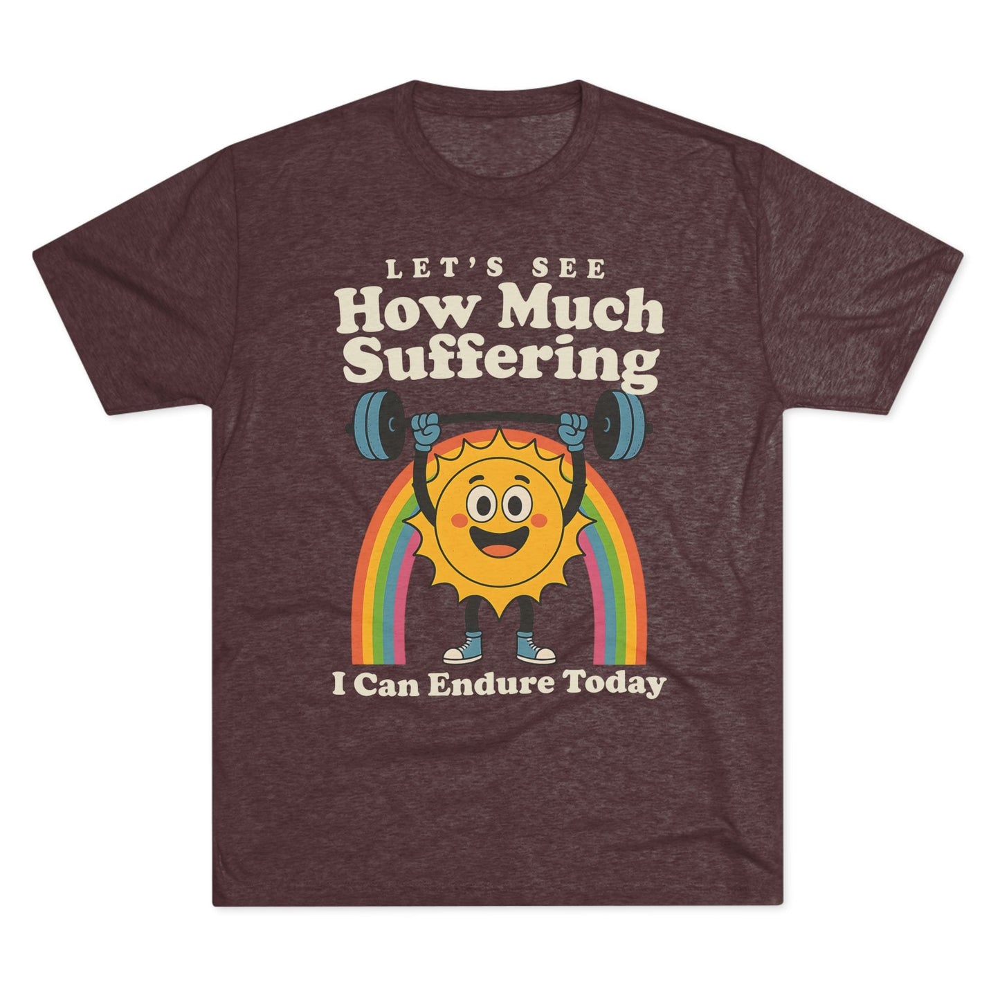 How Much Suffering Tri-Blend T-Shirt (Custom)
