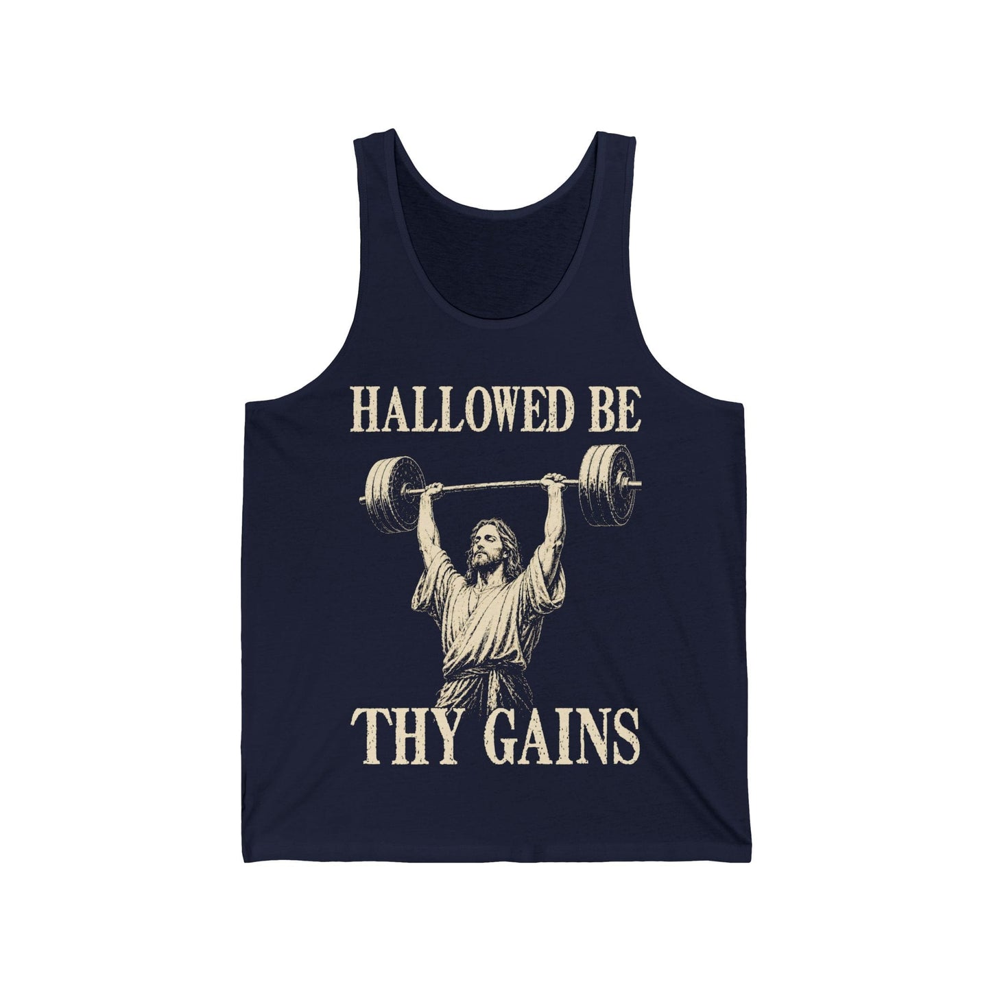 Hallowed Be Thy Gains Tank Top