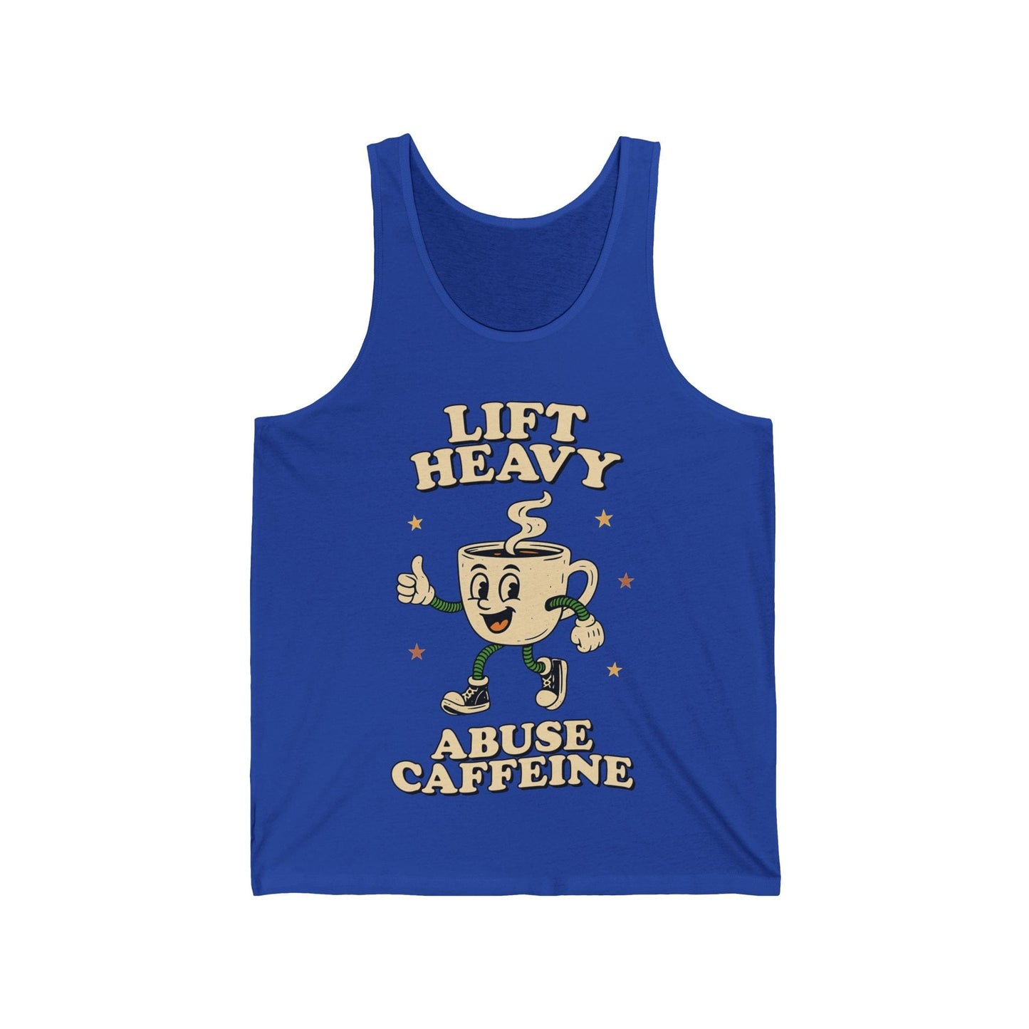 Lift Heavy, Abuse Caffeine Tank Top