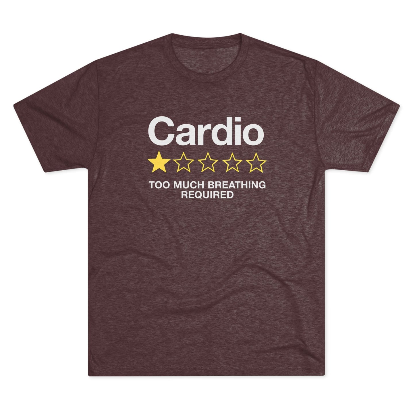 Cardio 1-Star Review Tri-Blend T-Shirt (Custom)
