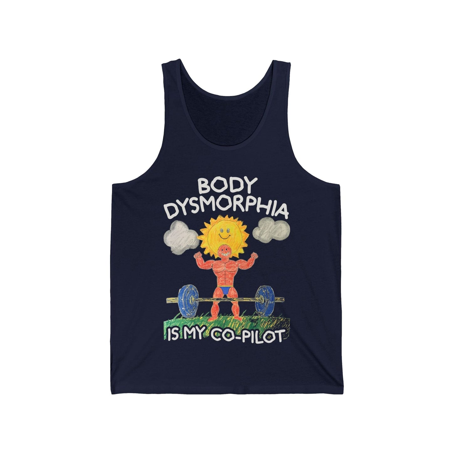 Body Dysmorphia Drawing Tank Top
