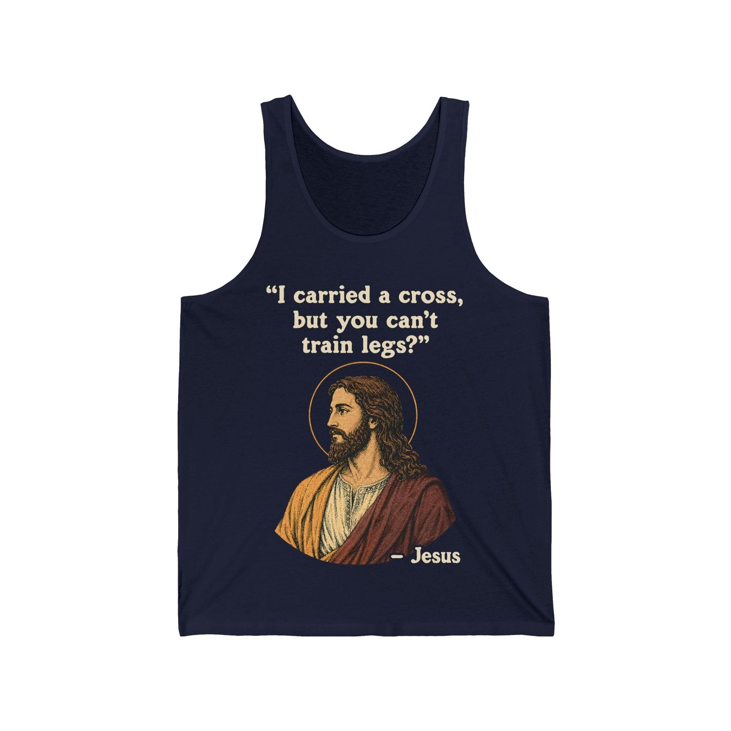Jesus Train Legs Quote Tank Top