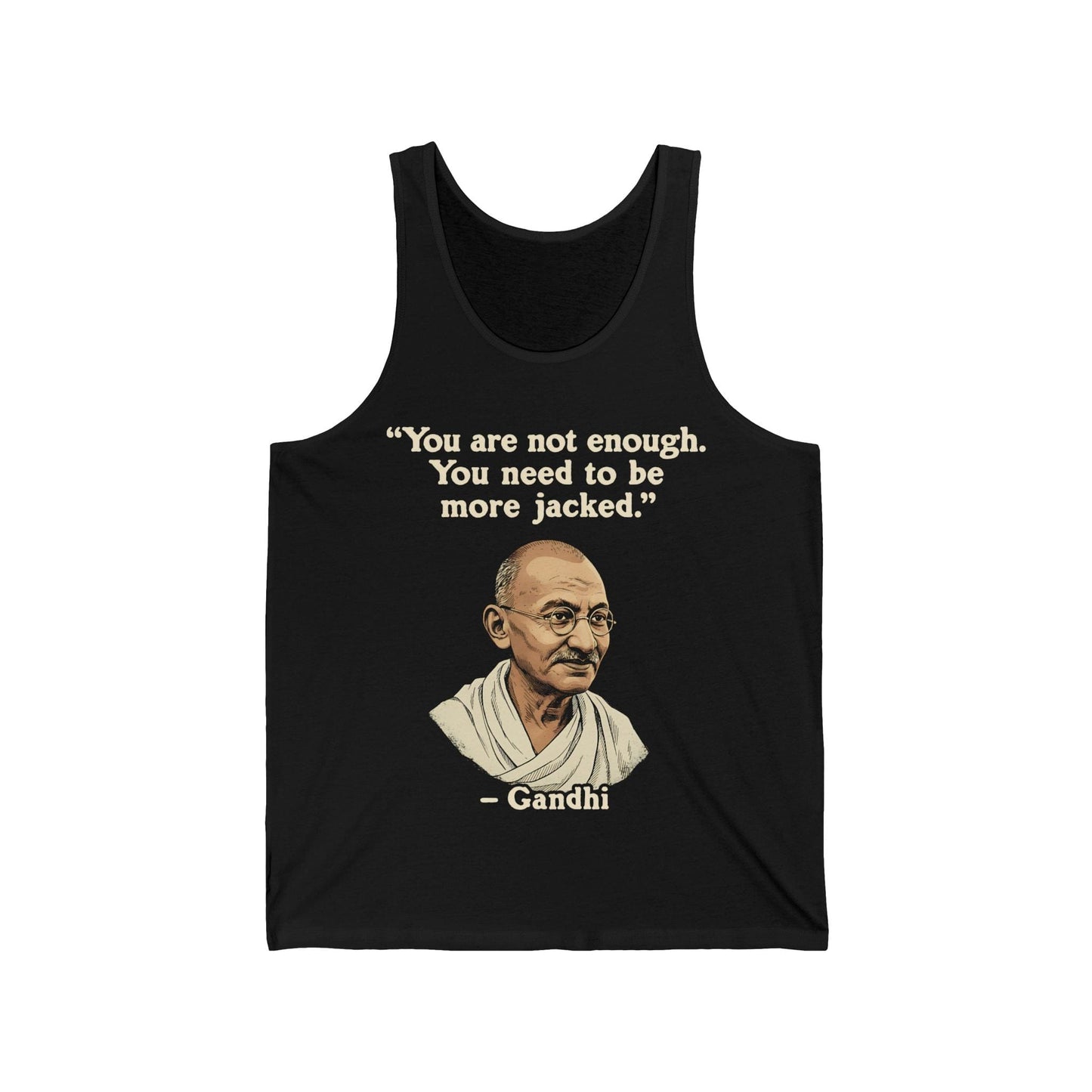 Gandhi Jacked Quote Tank Top