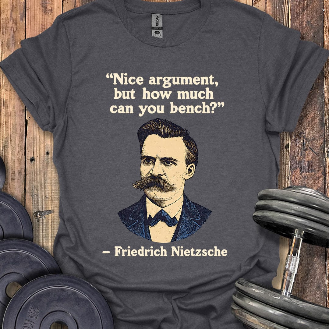 Nietzsche Bench Quote T-Shirt