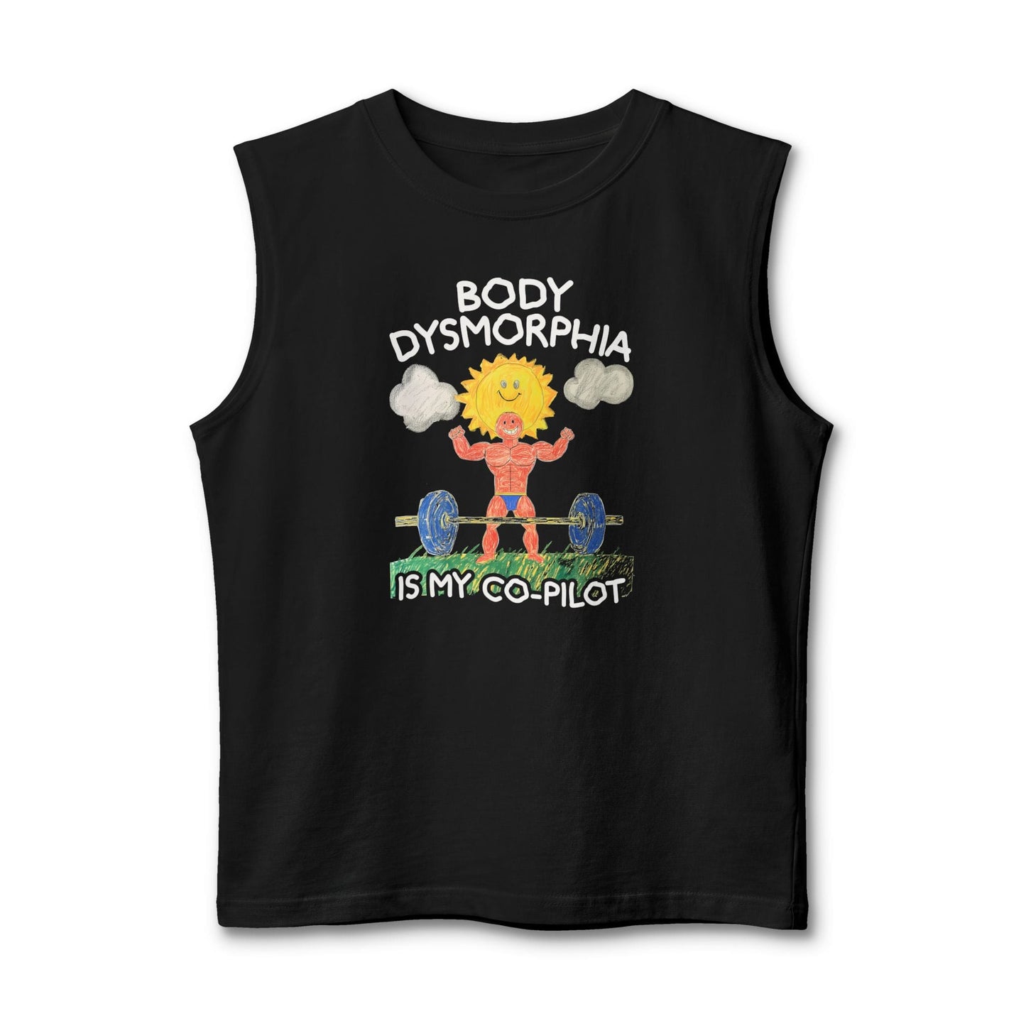 Body Dysmorphia Drawing Muscle Tank [Custom]