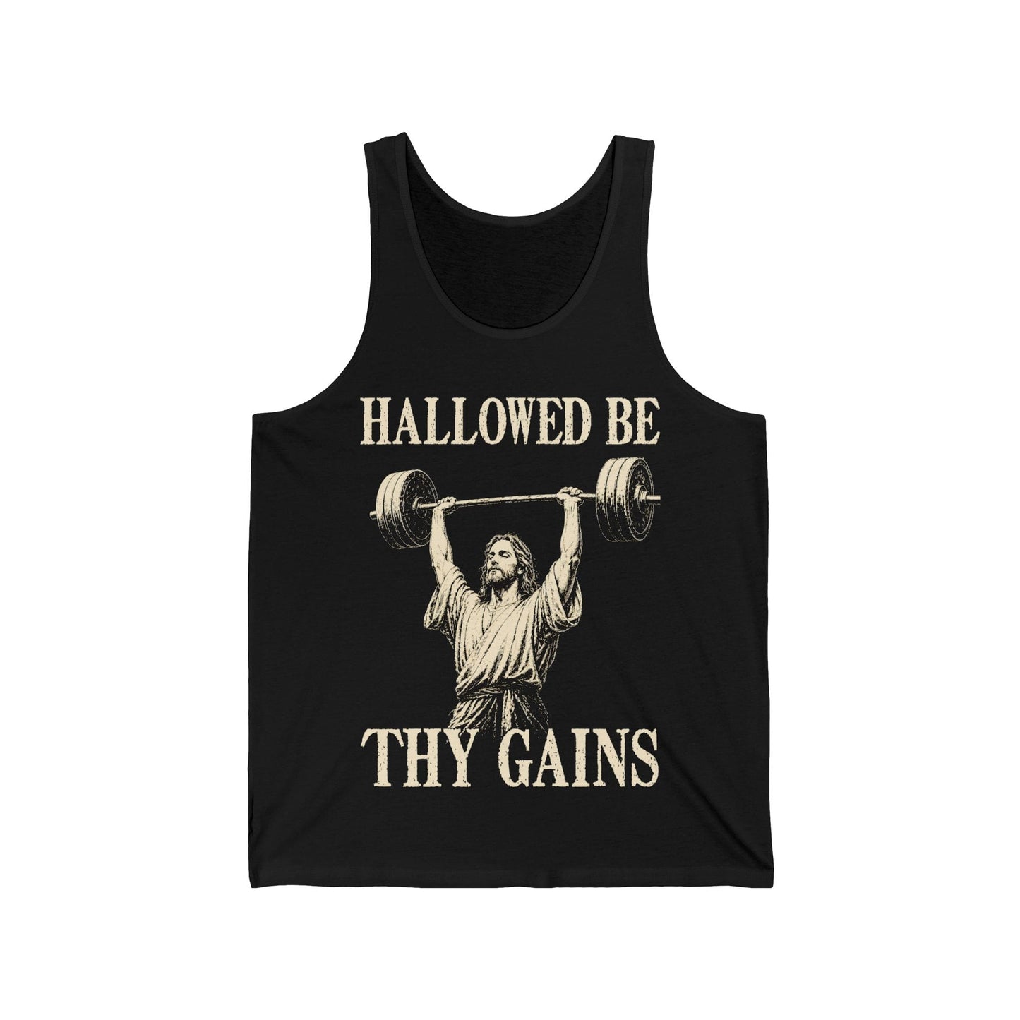 Hallowed Be Thy Gains Tank Top