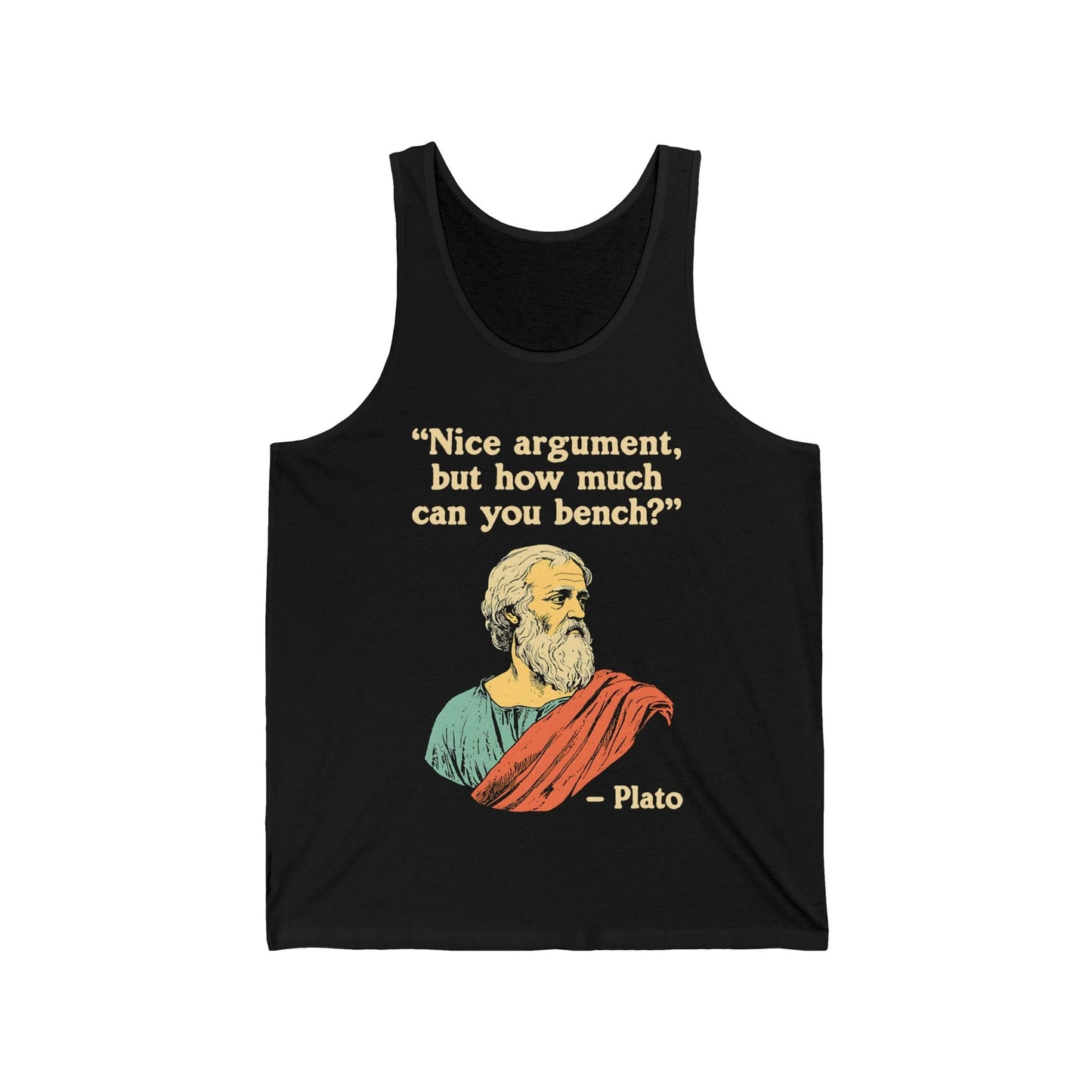 Plato Bench Quote Tank Top