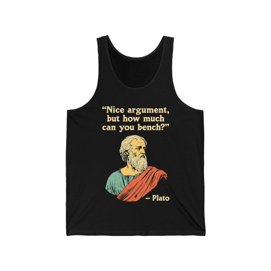 Plato Bench Quote Tank Top