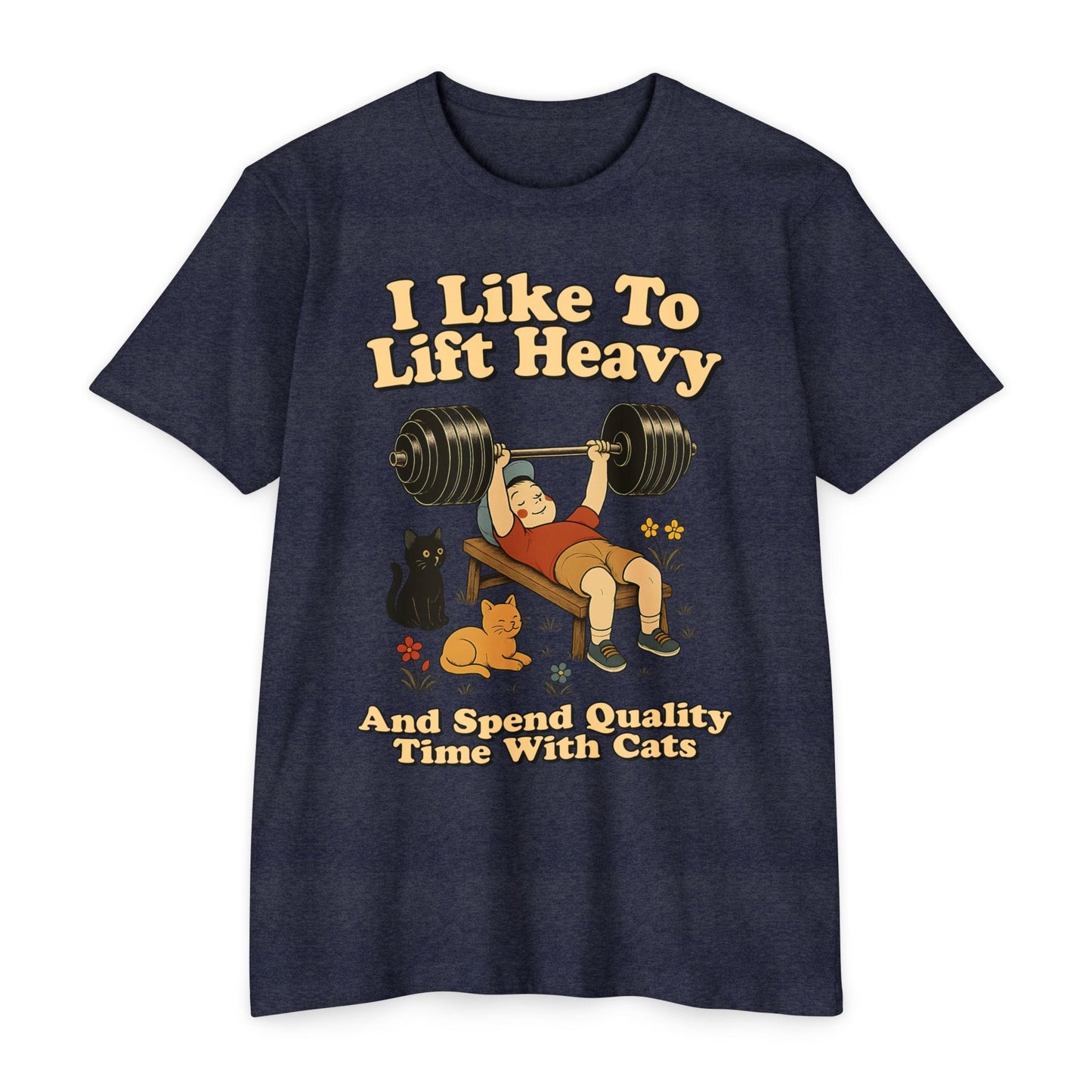 Heavy Weights and Cats T-Shirt [Next Level]