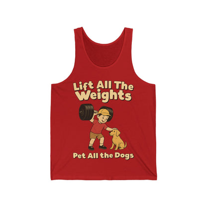 Lift Weights, Pet Dogs Tank Top