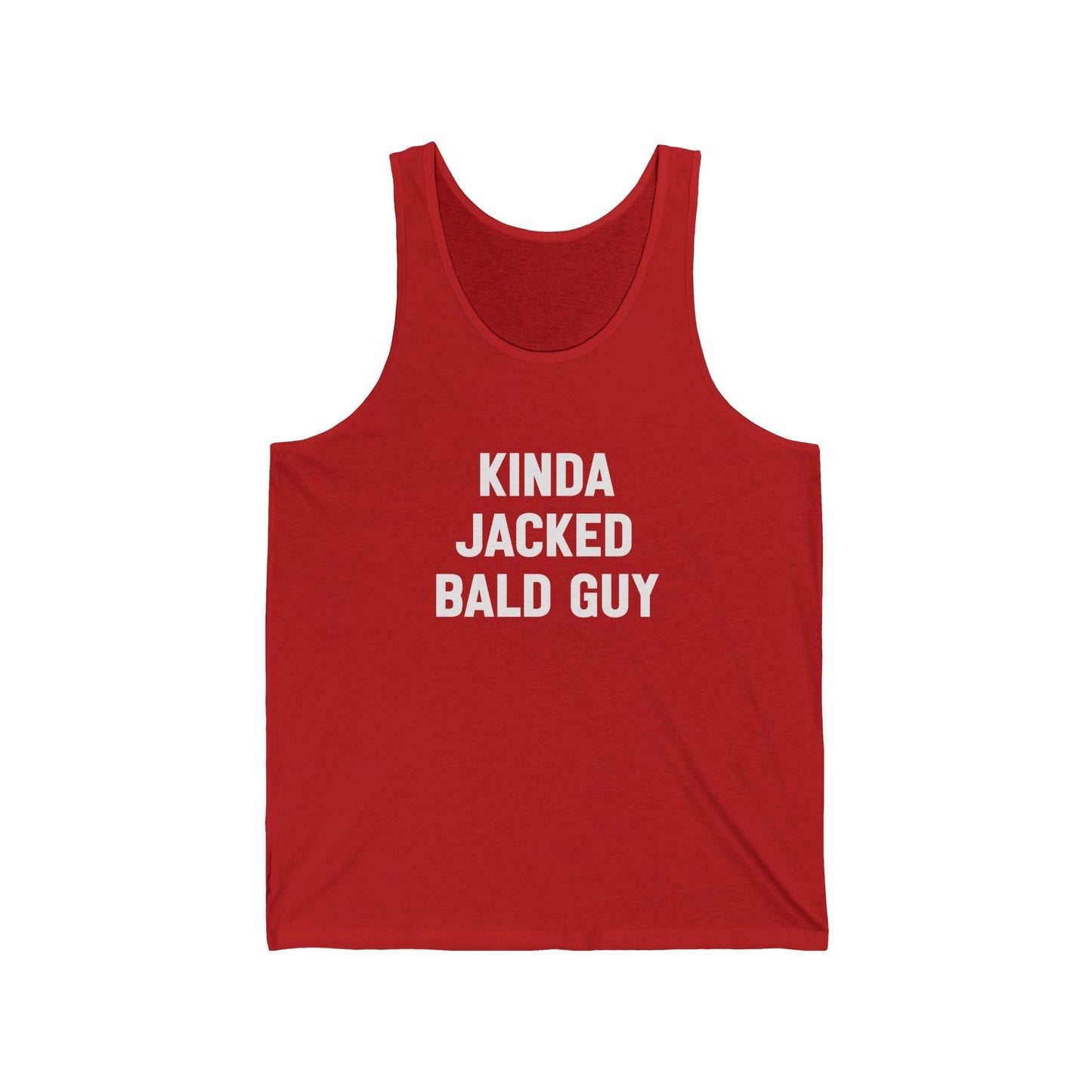Kinda Jacked Bald Guy Tank Top