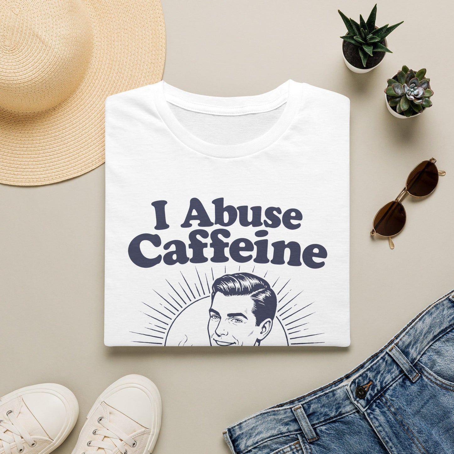 I Abuse Caffeine For Health [Monster Digital] T-Shirt