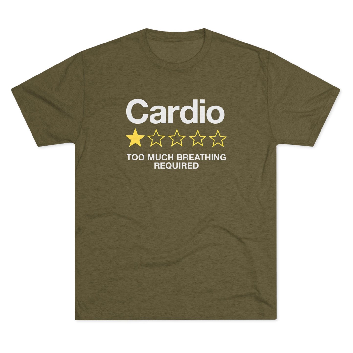 Cardio 1-Star Review Tri-Blend T-Shirt (Custom)