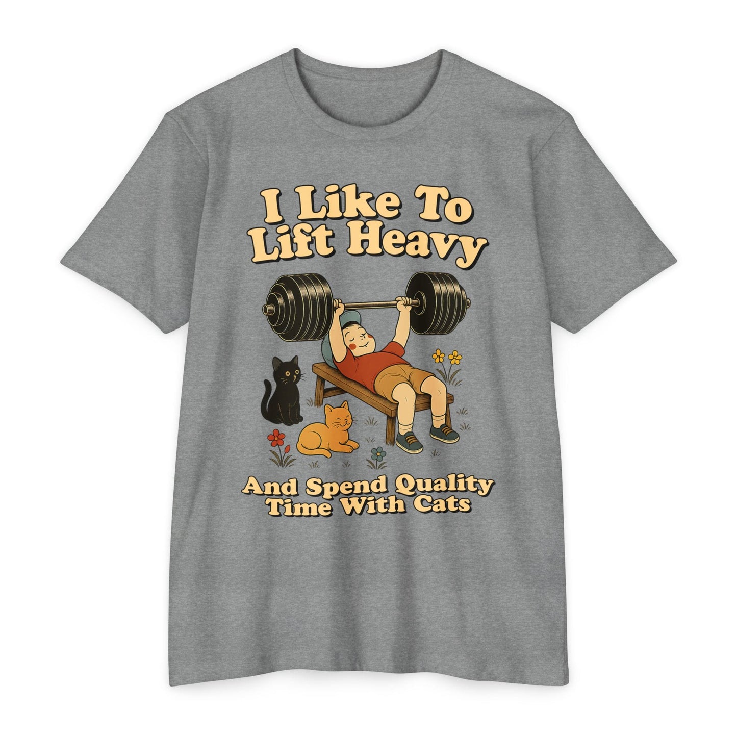 Heavy Weights and Cats T-Shirt [Next Level]