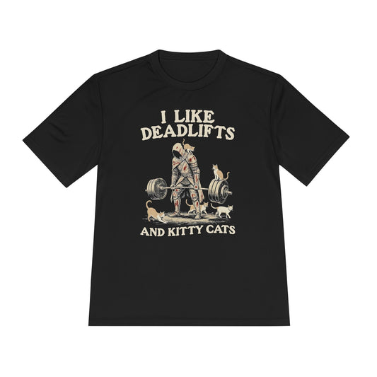 Deadlifts and Kitty Cats T-Shirt [Quick Dry]