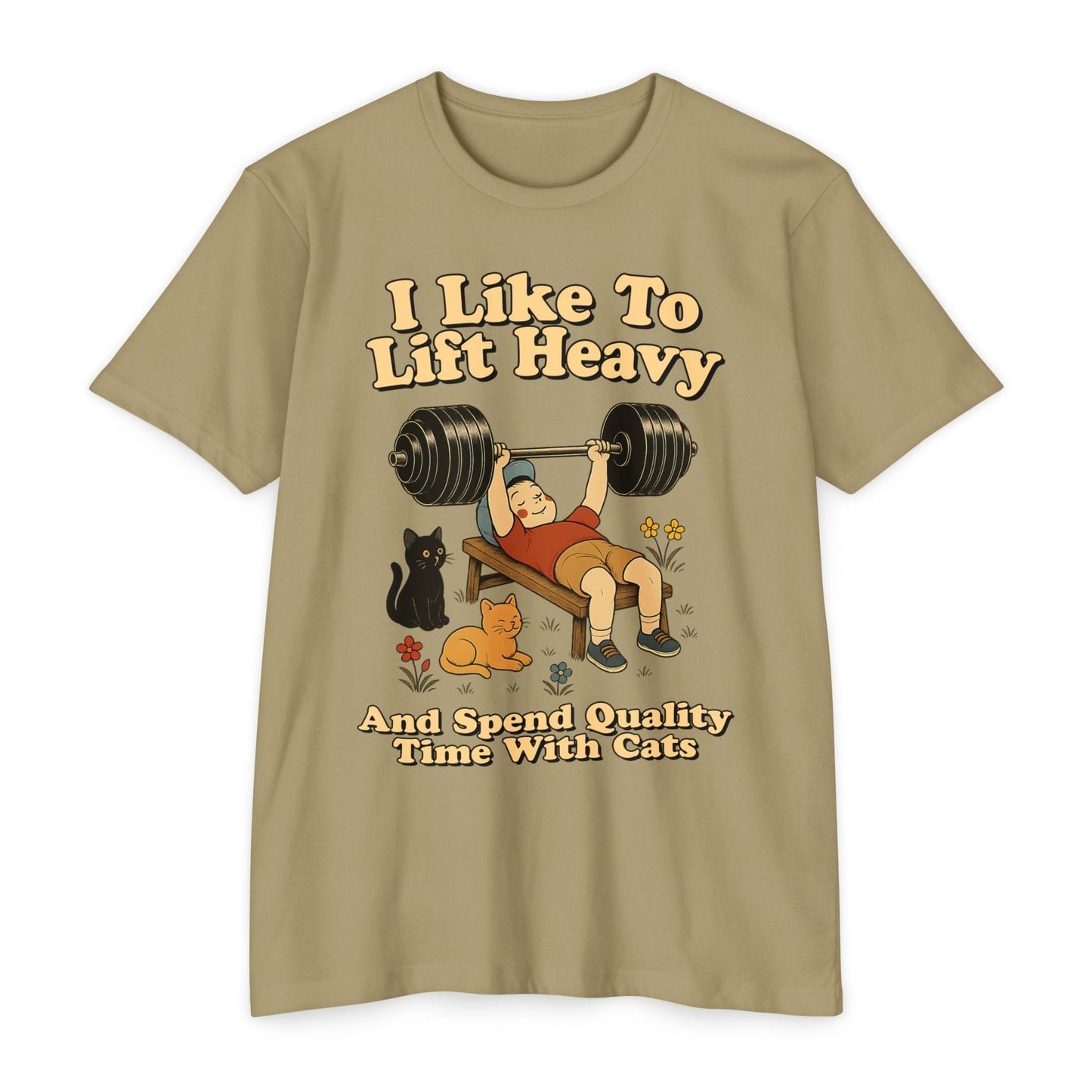 Heavy Weights and Cats T-Shirt [Next Level]