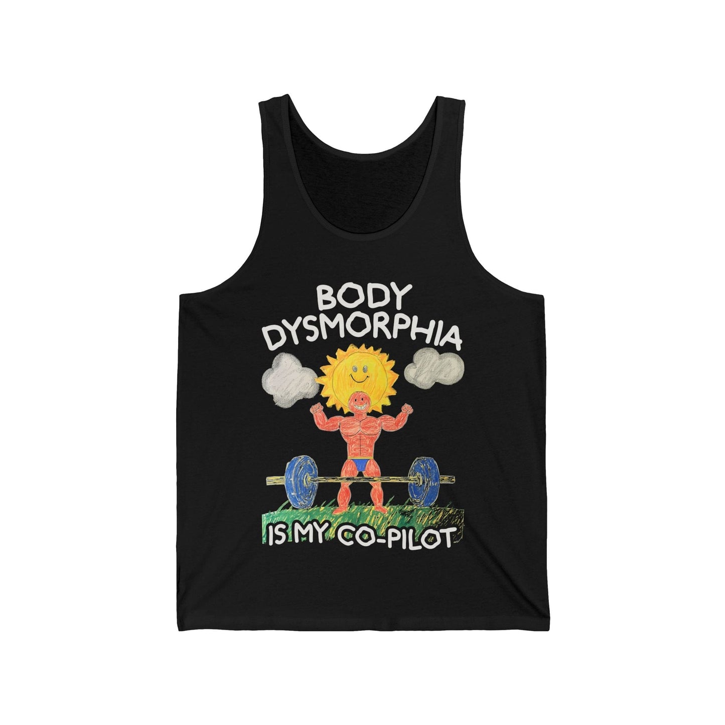 Body Dysmorphia Drawing Tank Top