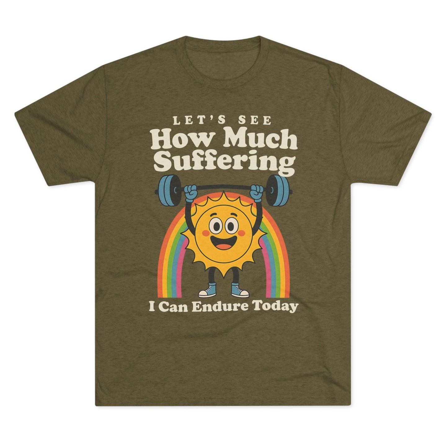 How Much Suffering Tri-Blend T-Shirt (Custom)