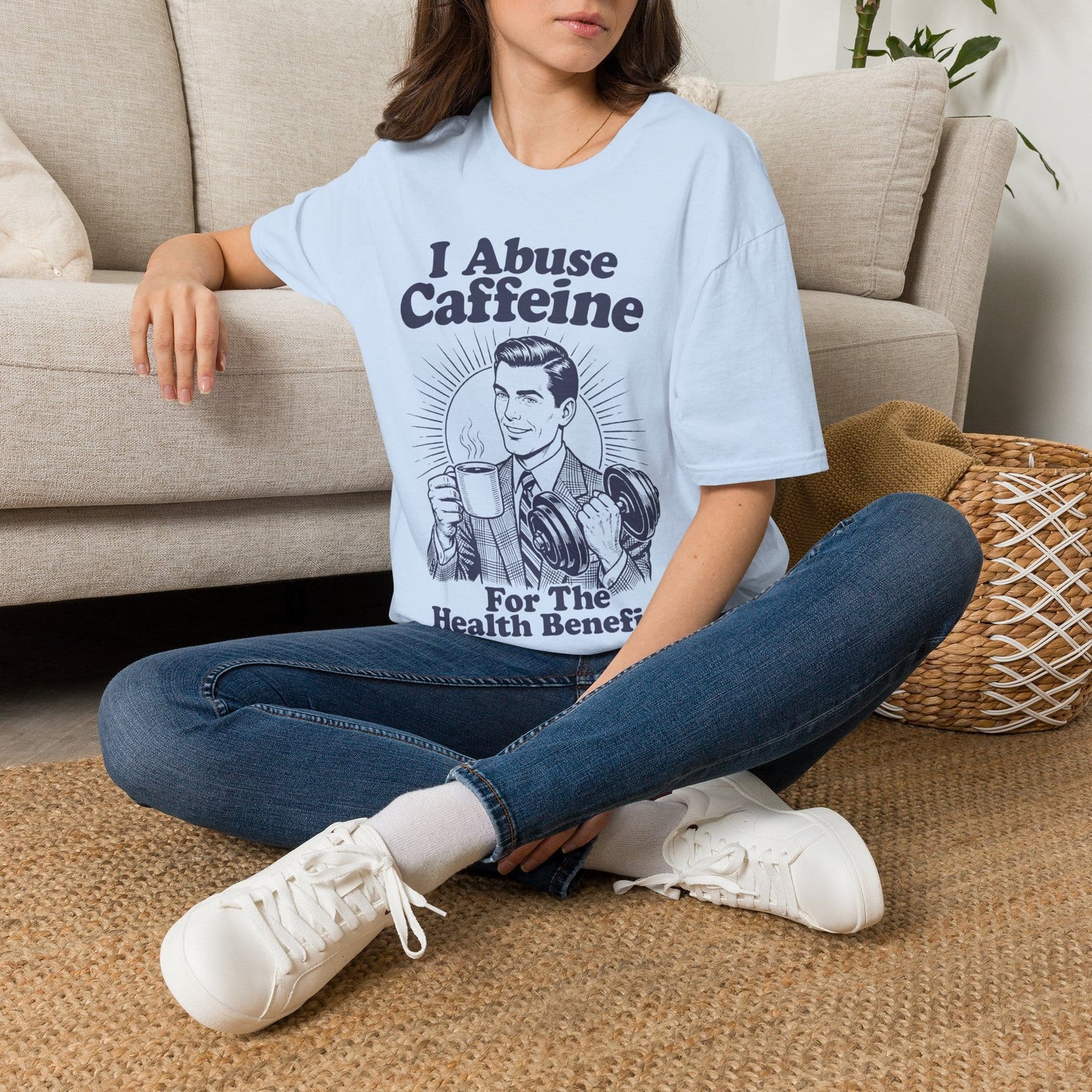 I Abuse Caffeine For Health [Monster Digital] T-Shirt