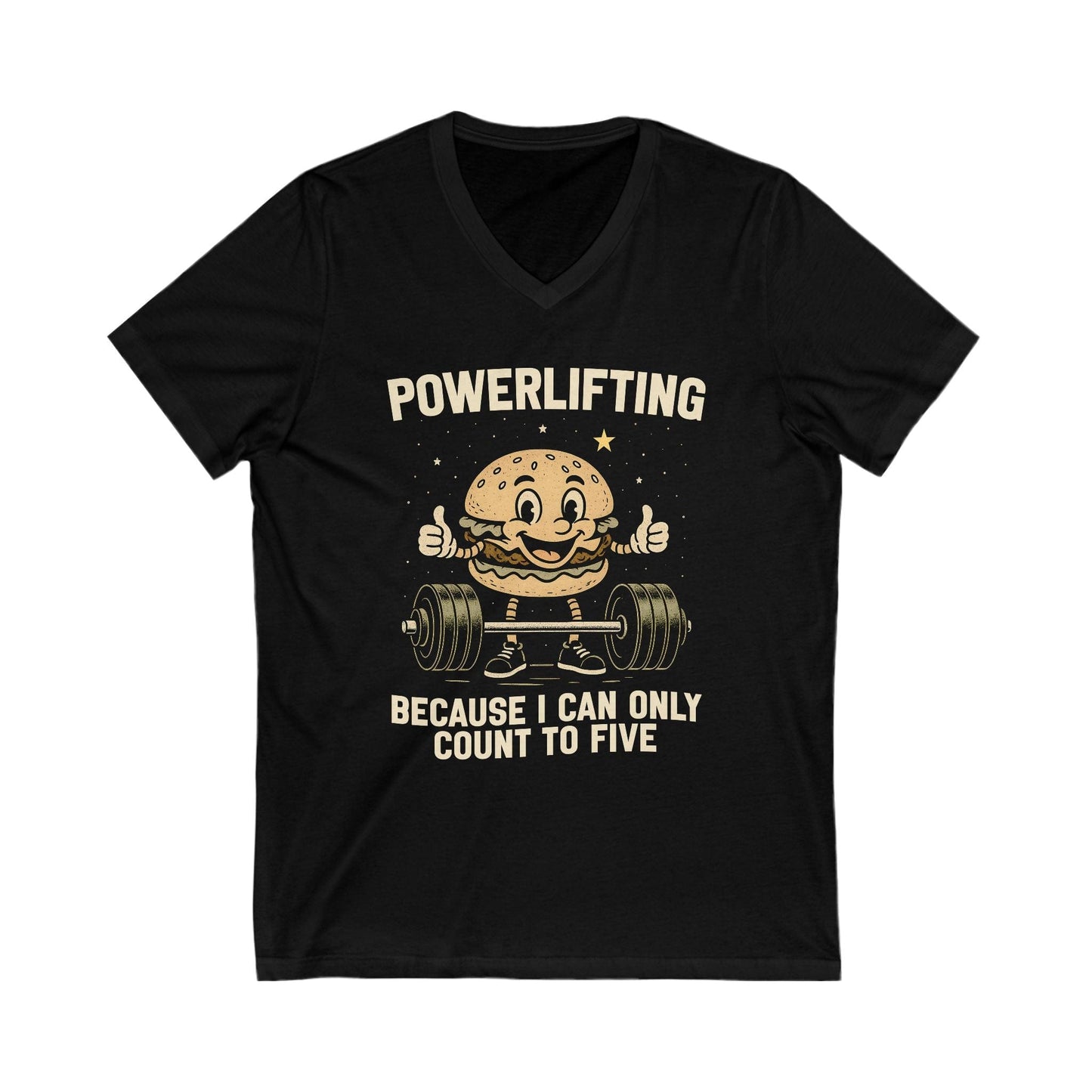 Powerlifting Hamburger V-Neck [Custom Order]