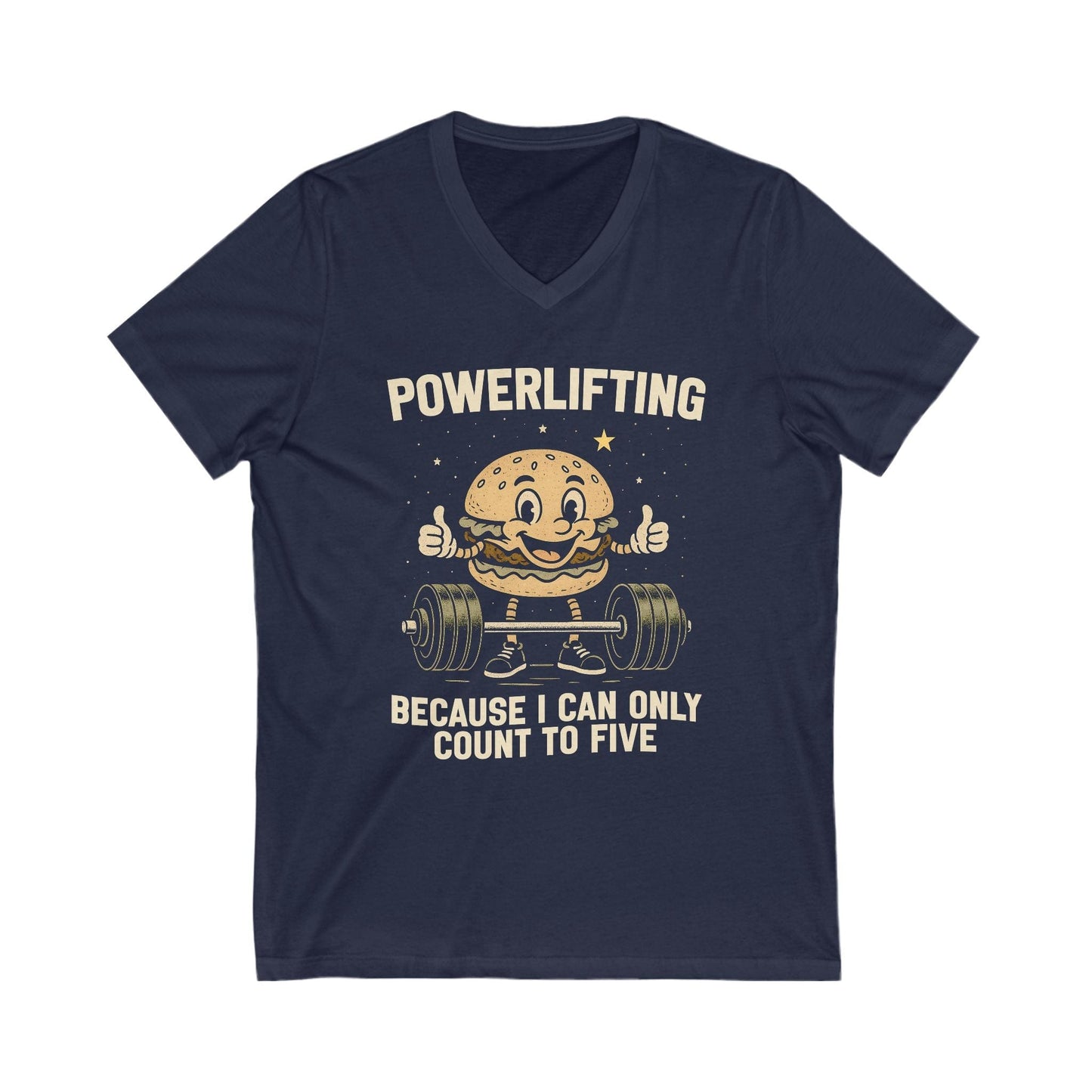 Powerlifting Hamburger V-Neck [Custom Order]