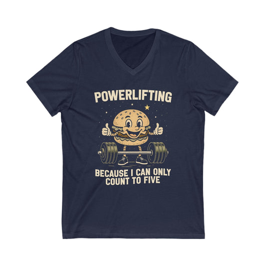 Powerlifting Hamburger V-Neck [Custom Order]