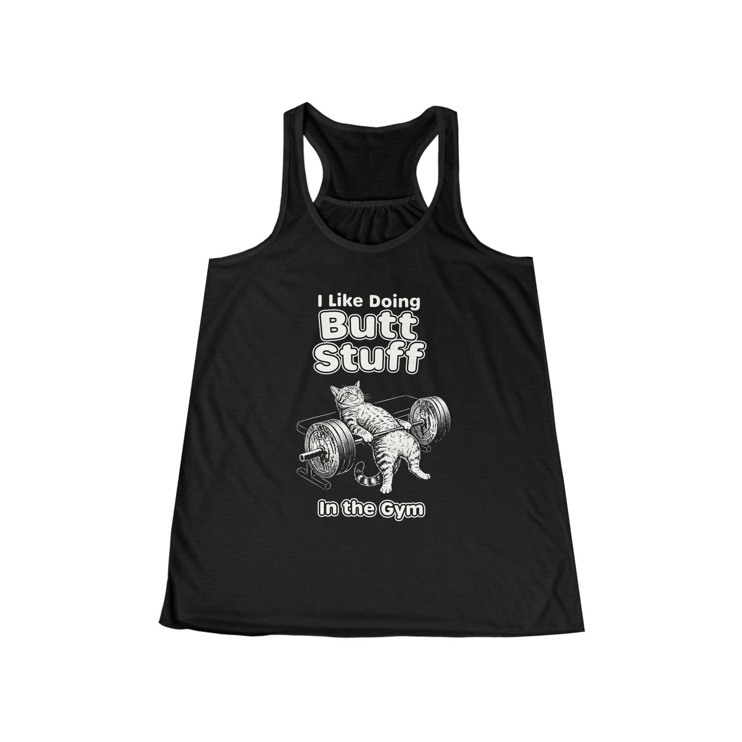 Butt Stuff in the Gym Racerback Tank Top [Custom Order]