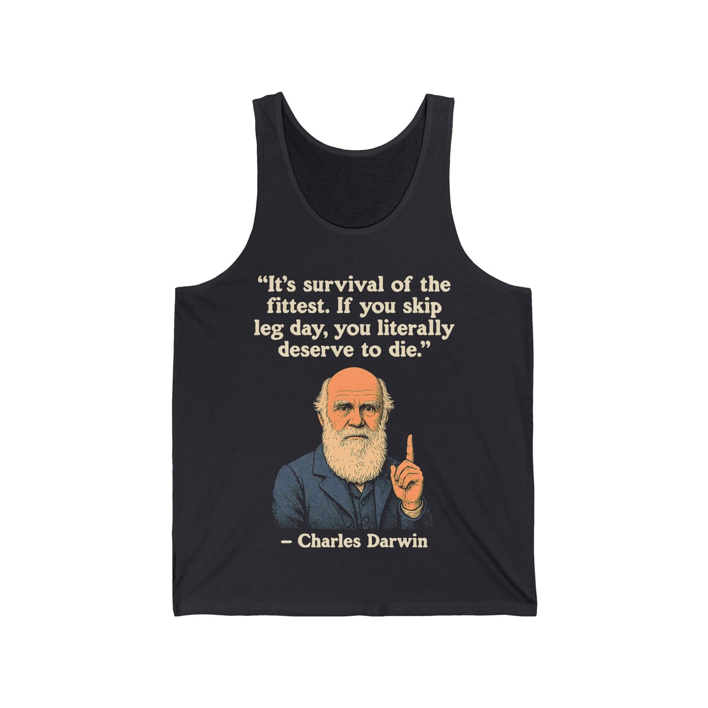 Darwin Leg Day Quote Tank Top