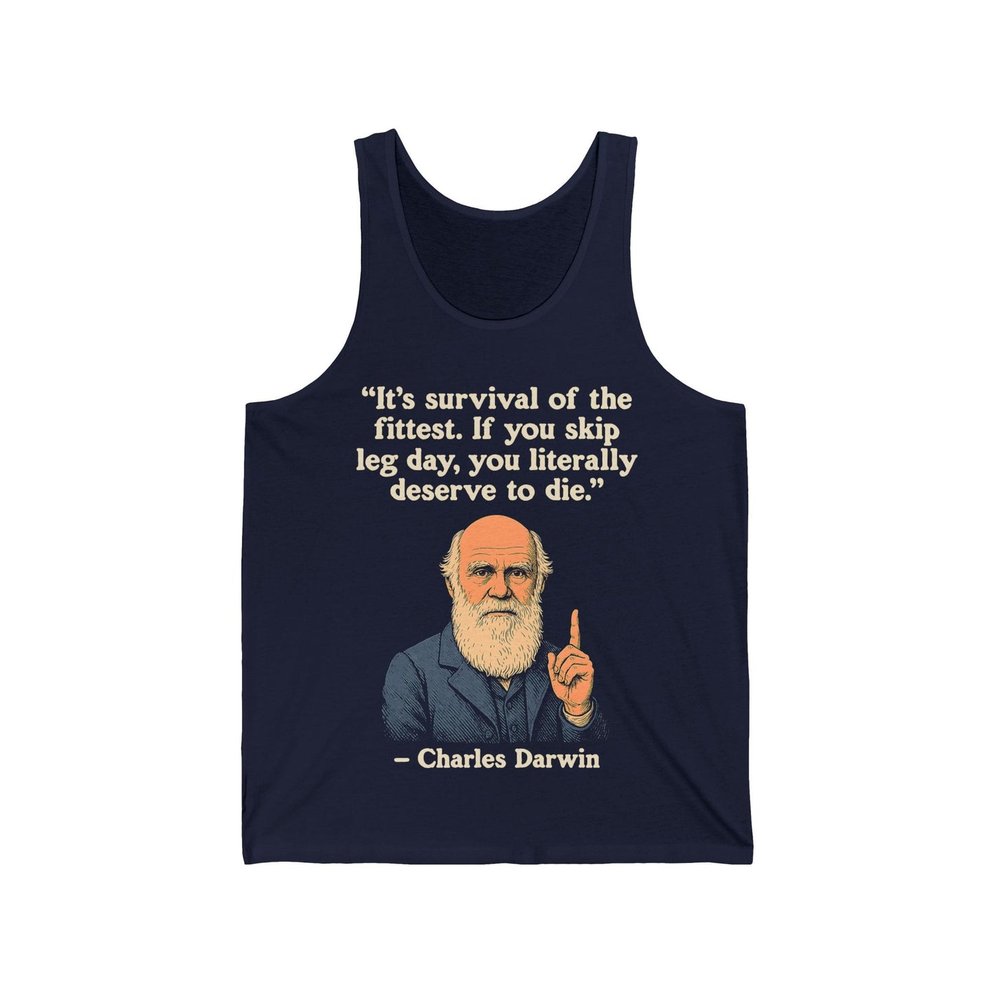 Darwin Leg Day Quote Tank Top