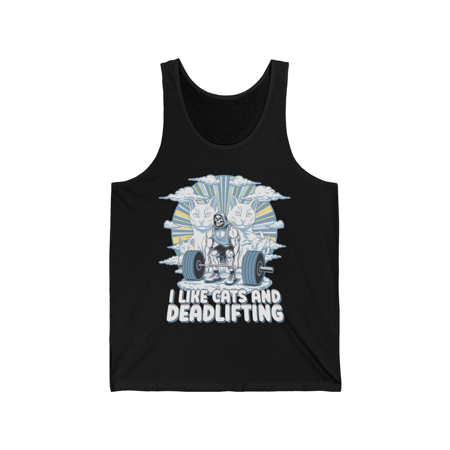 Cats and Deadlifting Tank Top