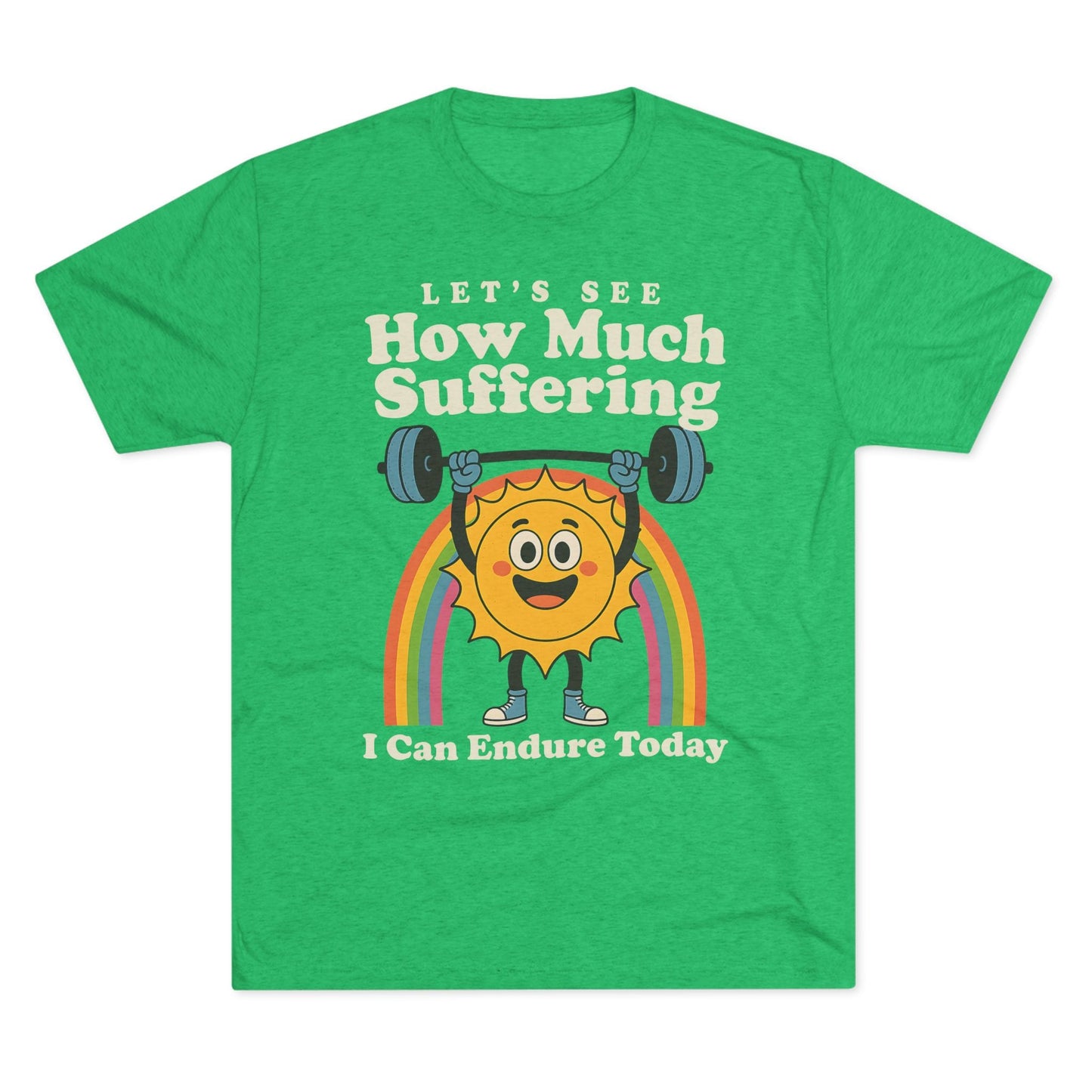 How Much Suffering Tri-Blend T-Shirt (Custom)