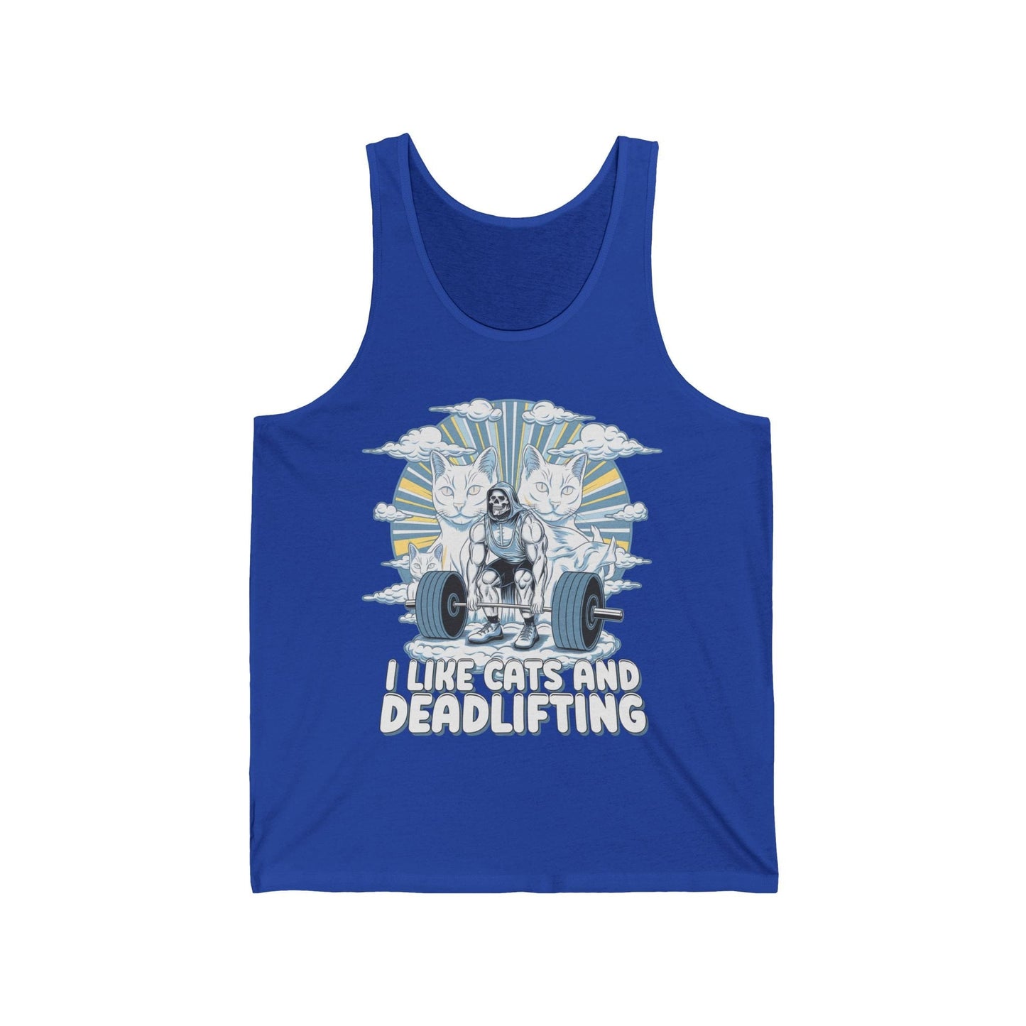 Cats and Deadlifting Tank Top