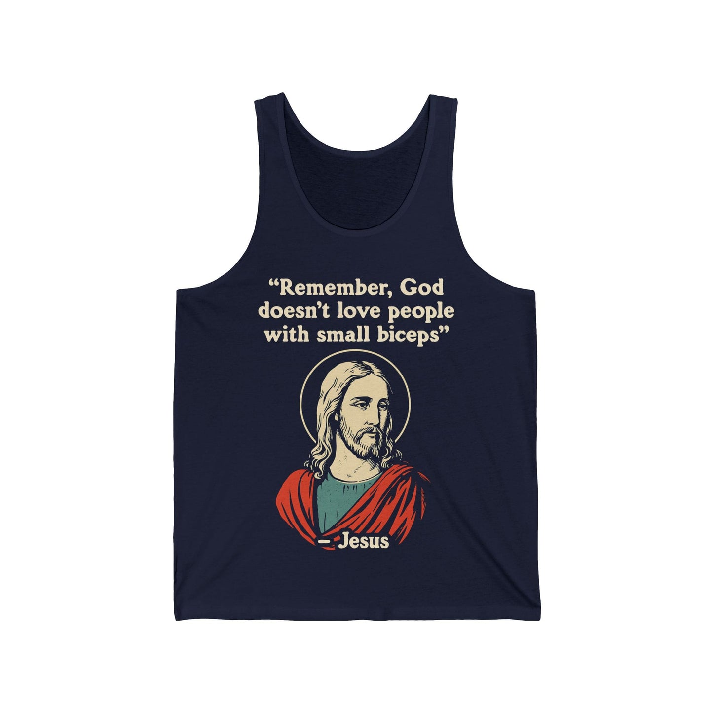 Jesus Biceps Quote Tank Top