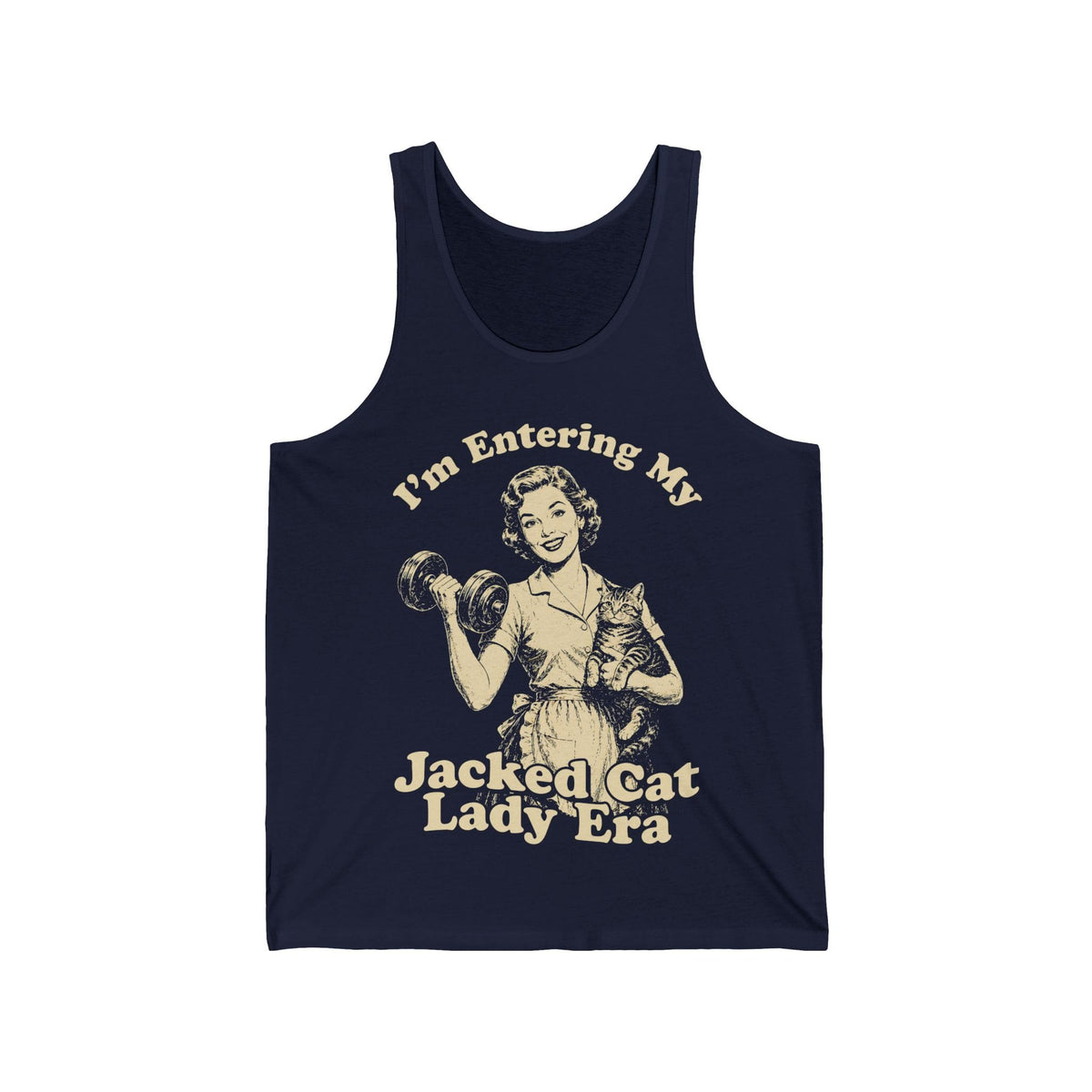 Retro Jacked Cat Lady Tank Top