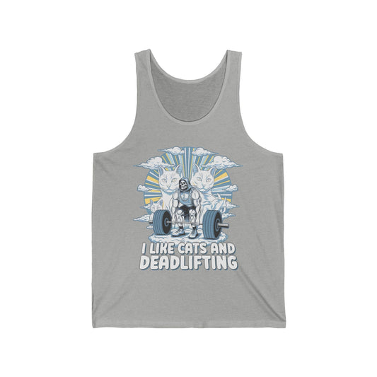 Cats and Deadlifting Tank Top