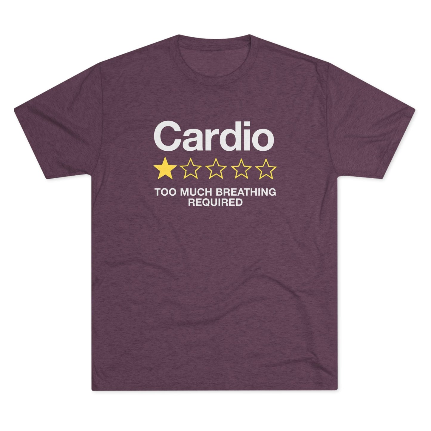 Cardio 1-Star Review Tri-Blend T-Shirt (Custom)