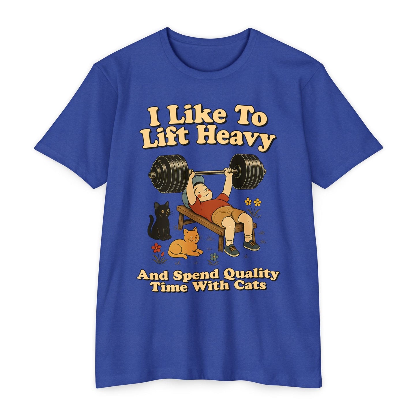 Heavy Weights and Cats T-Shirt [Next Level]