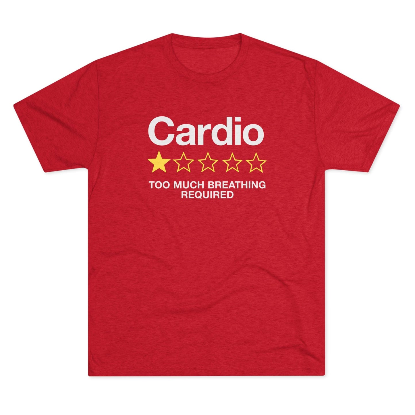 Cardio 1-Star Review Tri-Blend T-Shirt (Custom)