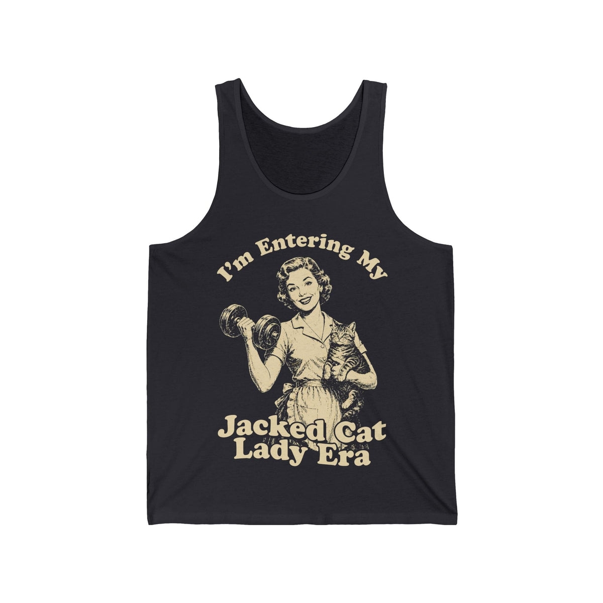 Retro Jacked Cat Lady Tank Top