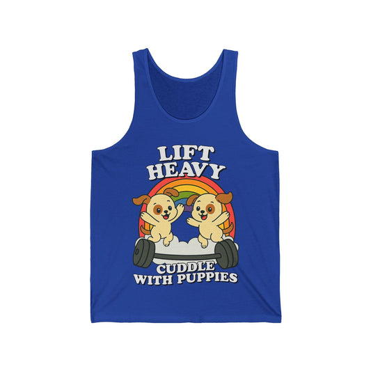 Lift Heavy, Cuddle Puppies Tank Top