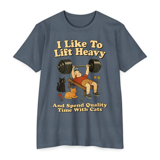 Heavy Weights and Cats T-Shirt [Next Level]