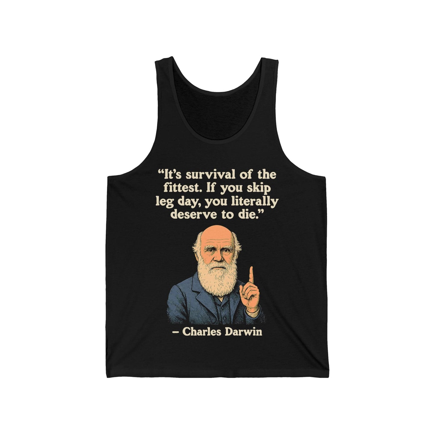 Darwin Leg Day Quote Tank Top