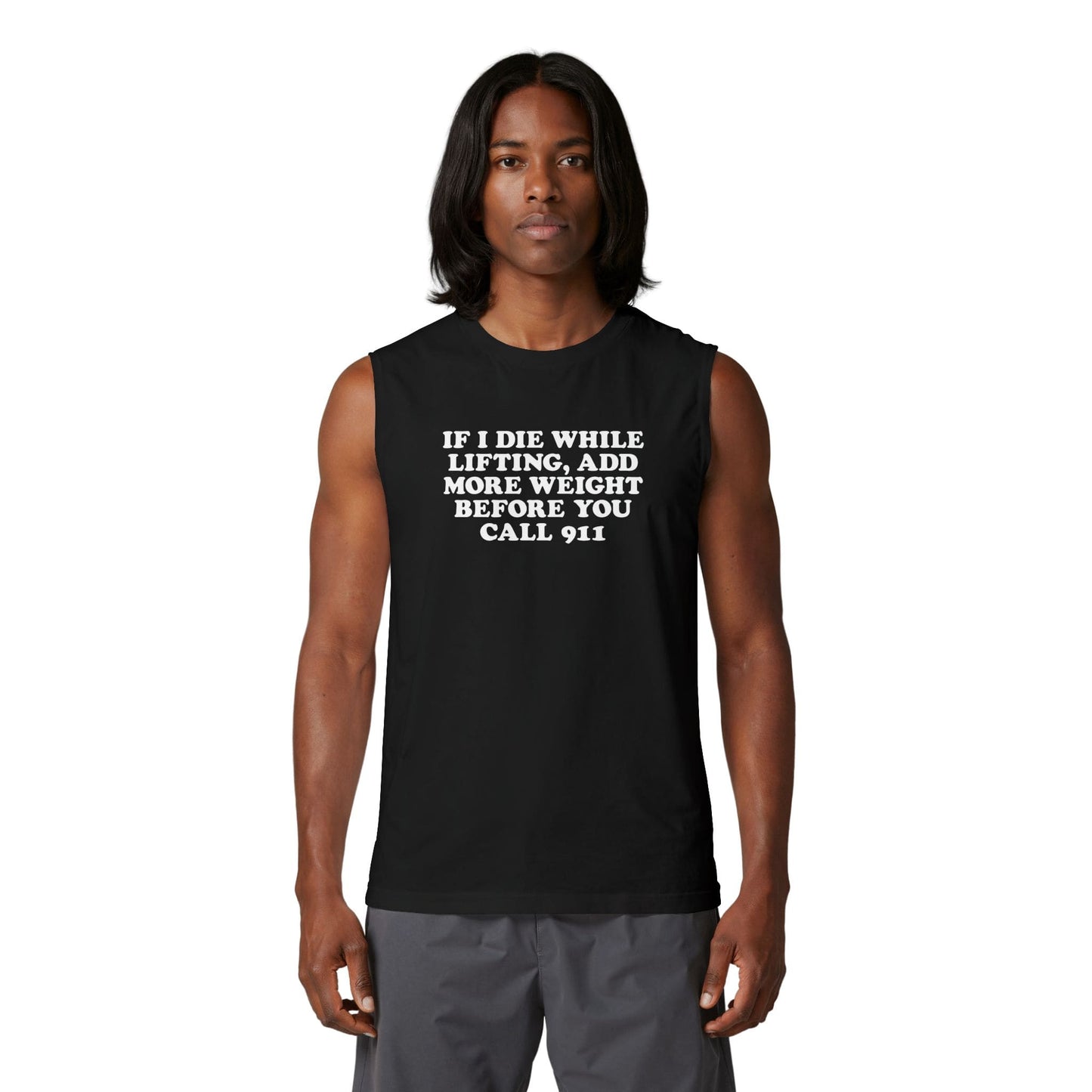 If I Die While Lifting Muscle Tank [Custom]
