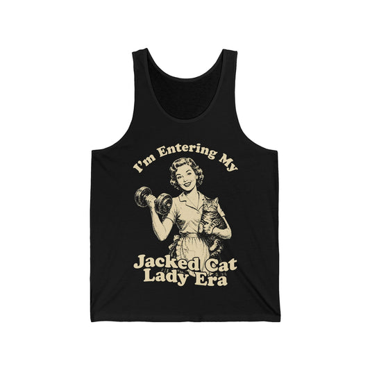 Retro Jacked Cat Lady Tank Top