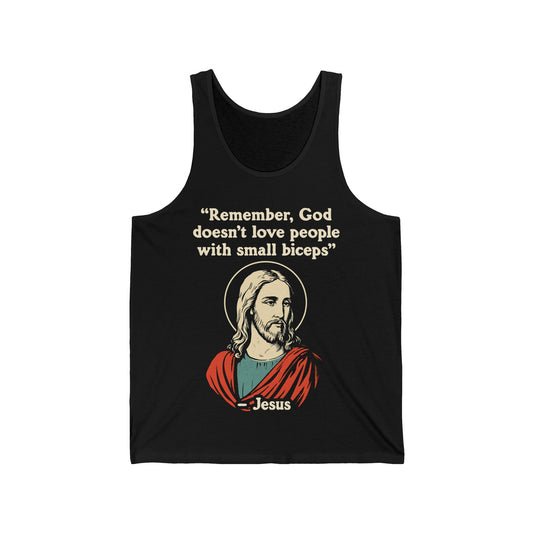 Jesus Biceps Quote Tank Top