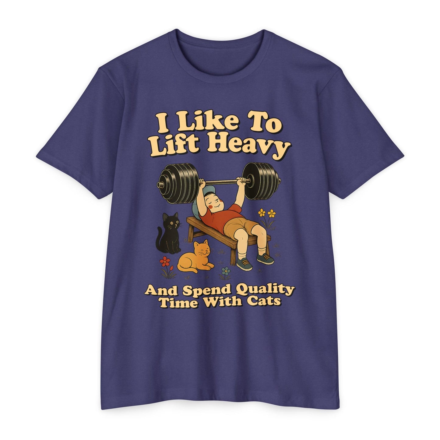 Heavy Weights and Cats T-Shirt [Next Level]