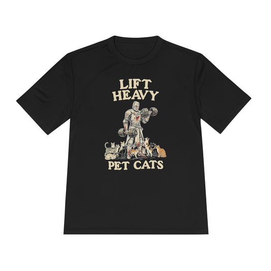 Lift Heavy, Pet Cats T-Shirt [Quick Dry]