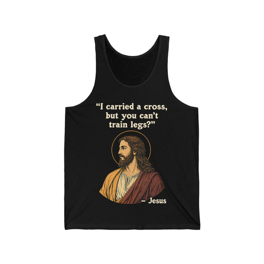 Jesus Train Legs Quote Tank Top