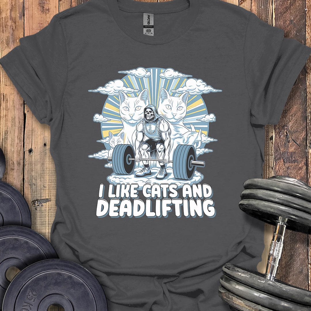 I Like Cats and Deadlifting T-Shirt