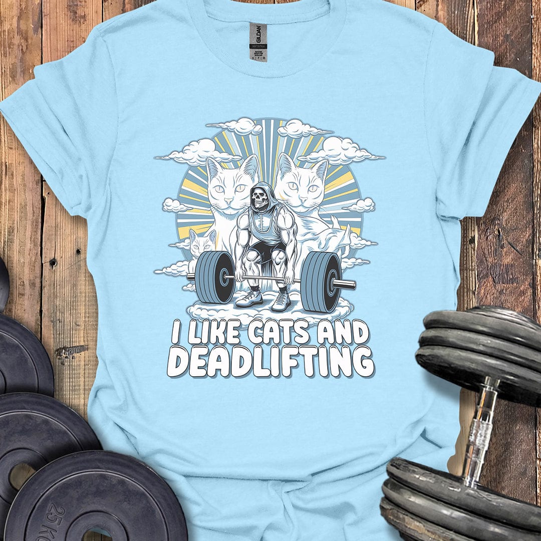 I Like Cats and Deadlifting T-Shirt